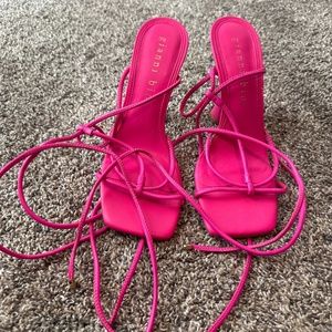 Gianni Bini Hot Pink Sandal Heels